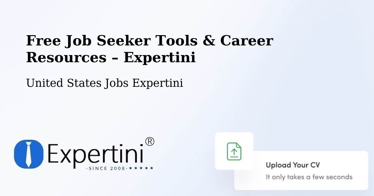 Free Job Seeker Tools & Career Resources – Des Moines - Des Moines, United States Jobs Expertini